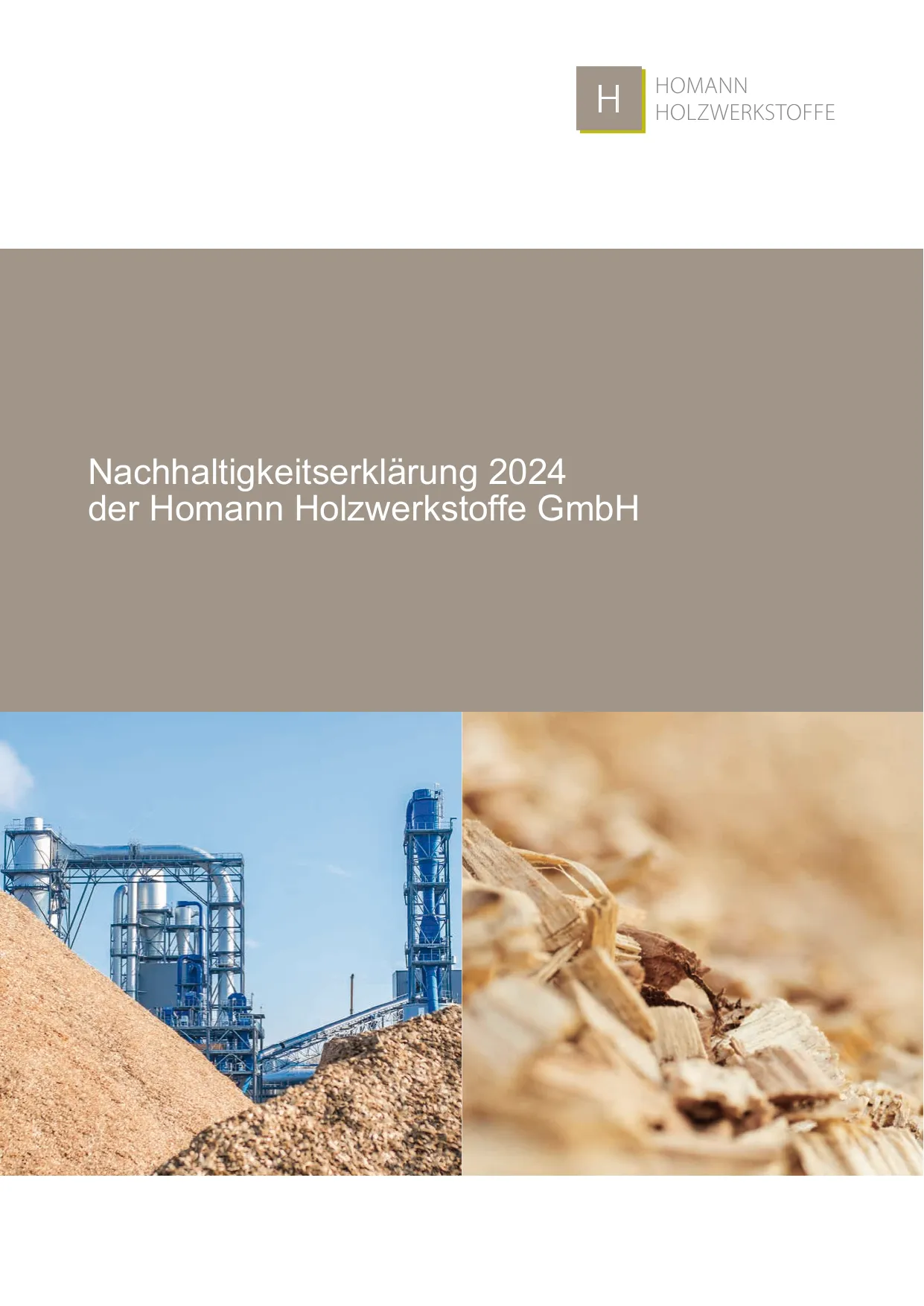 Titelbild der Nachhaltigkeitserklärung 2024 von HOMANIT